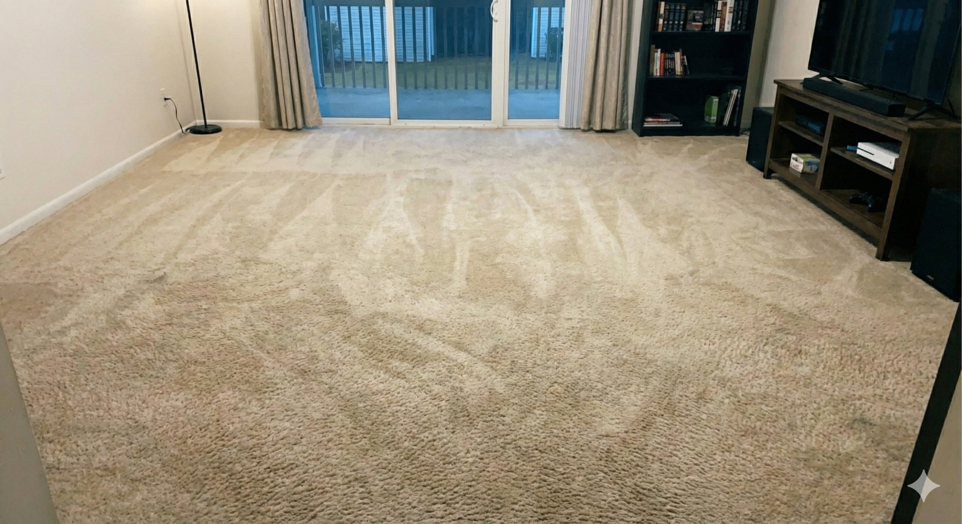 Living Room Carpet - Full Restoration — after